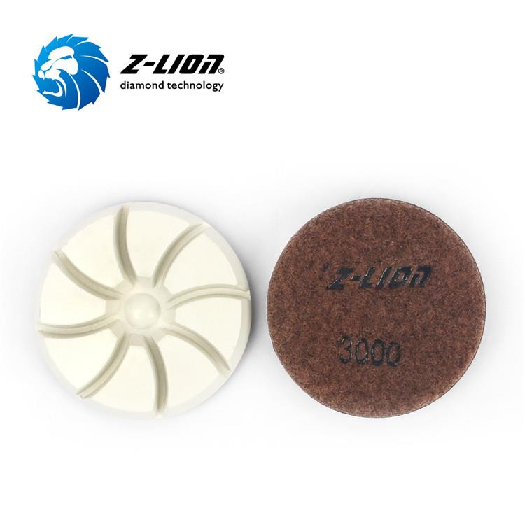 3 Inch Diamond Resin Polishing Pads ZL-16KR 01