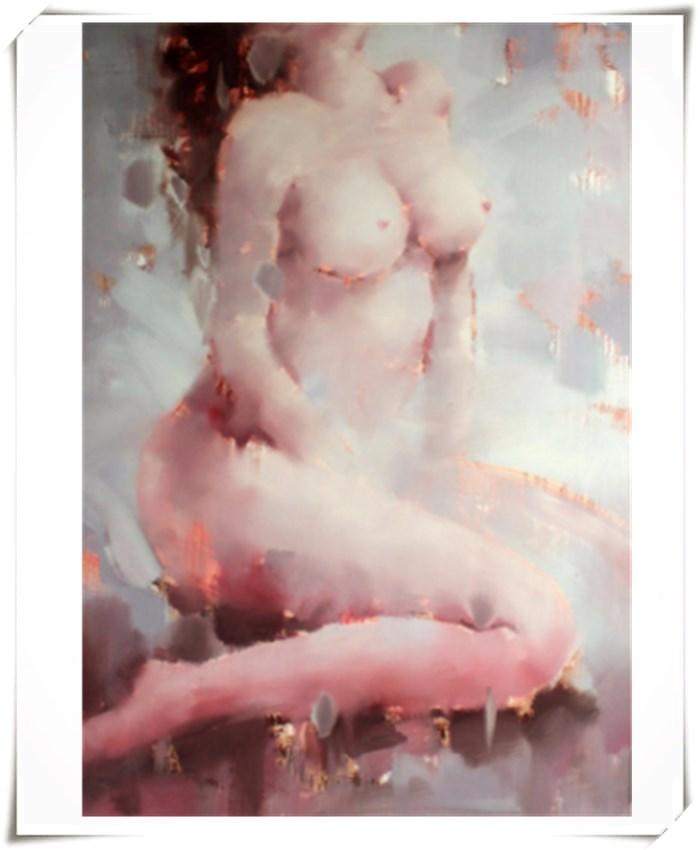 Beautiful Nude Girl Oil Painting for Home Decoration